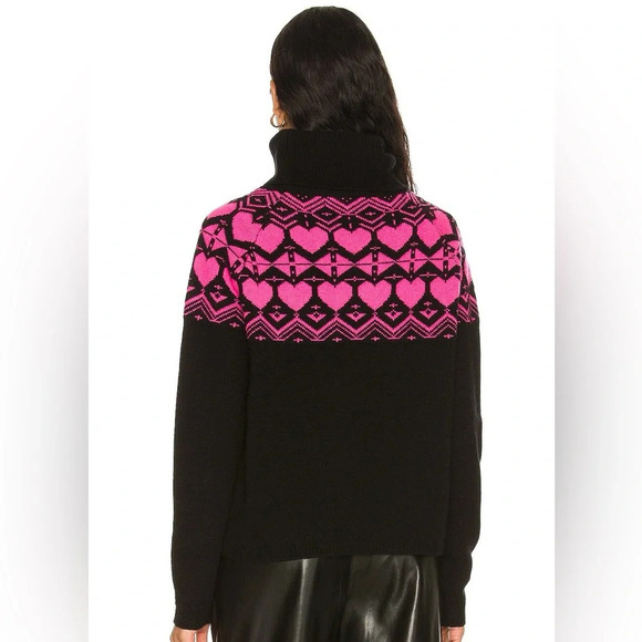 Generation Love Colorado Heart Turtleneck Sweater Pink & Black - Picture 3 of 8